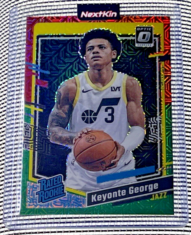 2023 Donruss Optic Keyonte George Rated Rookie SSP Red and Green Parallel #223 Trading Card