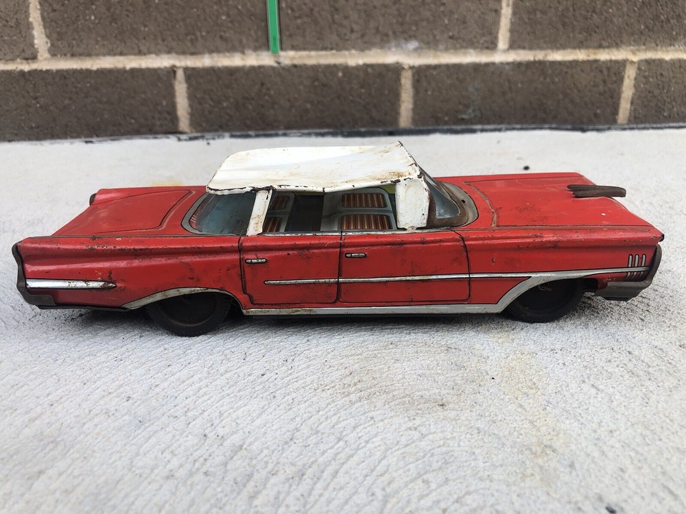 Rare vintage Antique tin toy car made in Japan