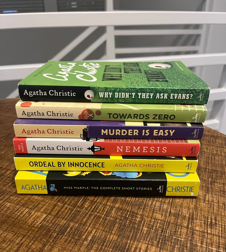 Lot of 6 Books - Agatha Christie Murder Mystery Paperback Novels - Like New