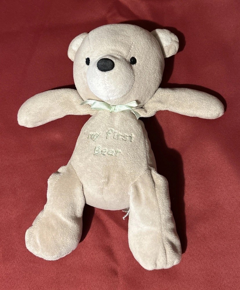 Carters 2007 Just One Year My First Bear Floppy Plush Stuffed Animal