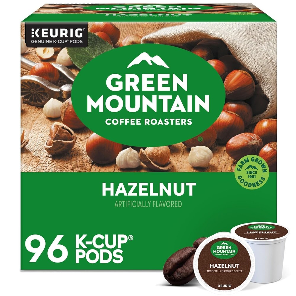 Green Mountain Coffee Roasters Hazelnut Coffee, 96 Count