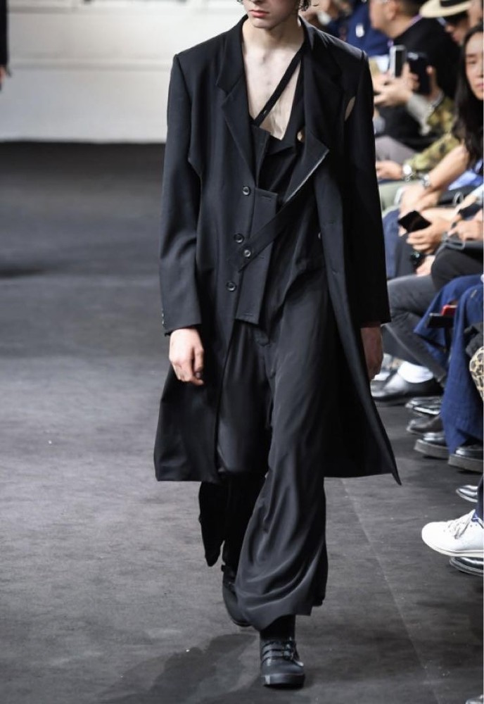 Yohji Yamamoto Pour Homme Black Wool Tailored Jacket Size 2 Used