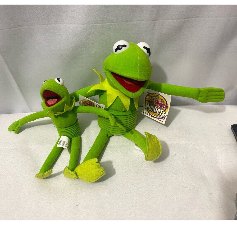 NWT Vintage 1999 Slinky Pets Plush Kermit The Frog Slinky only big one