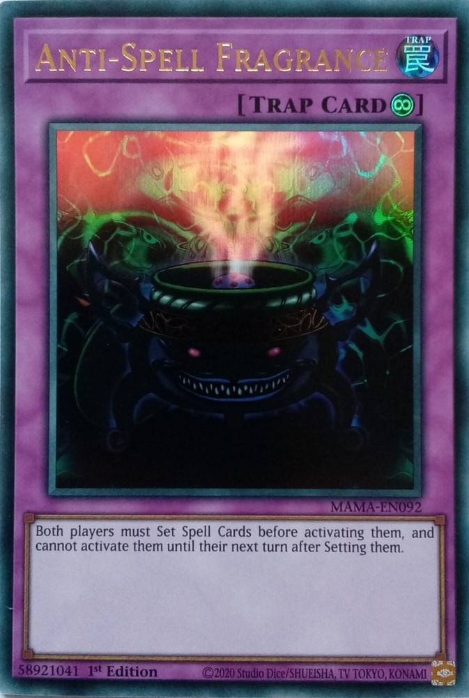 MAMA-EN092 Anti-Spell Fragrance Ultra Rare 1st Edition YuGiOh Card