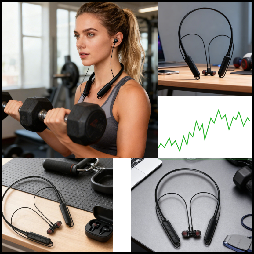 Bluetooth Earphones 8983 | Wireless In-Ear Headphones with Mic & Noise Reduction