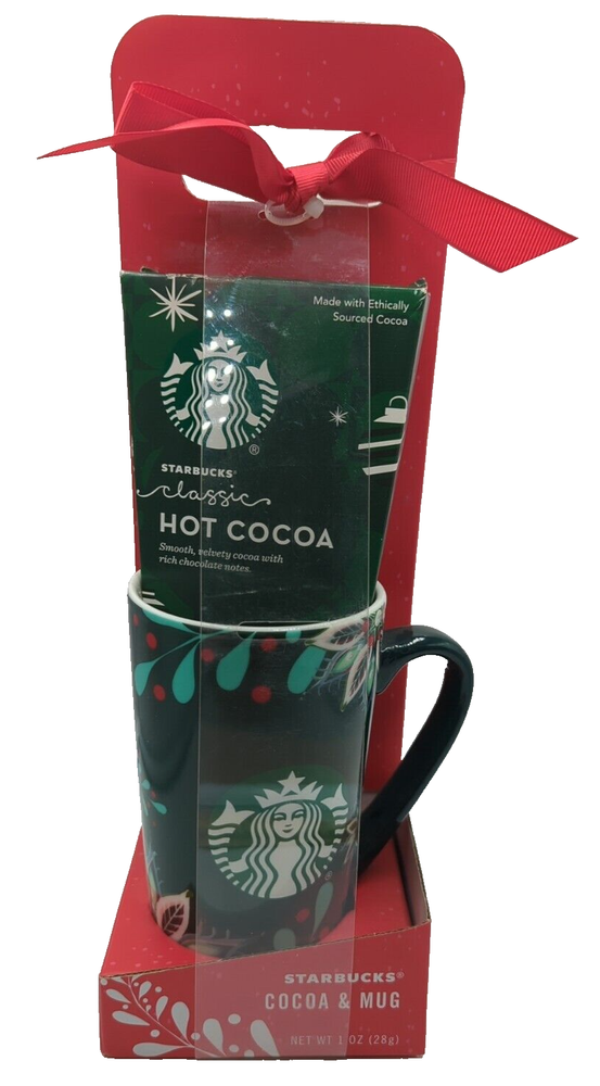 Starbucks Hot Cocoa Mix Tall Christmas Mug 16 oz Original Unopened Package 2020