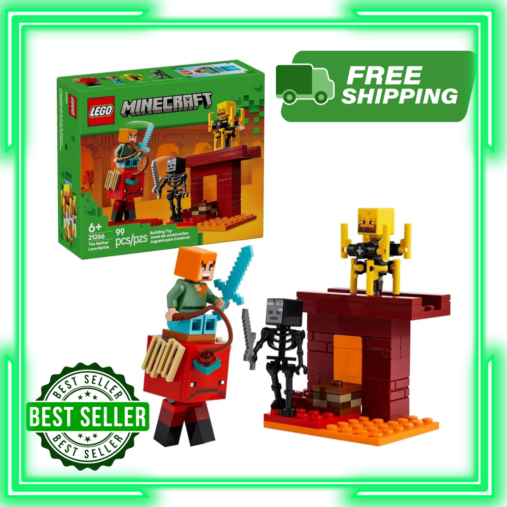 LEGO Minecraft: The Nether Lava Battle (21266)