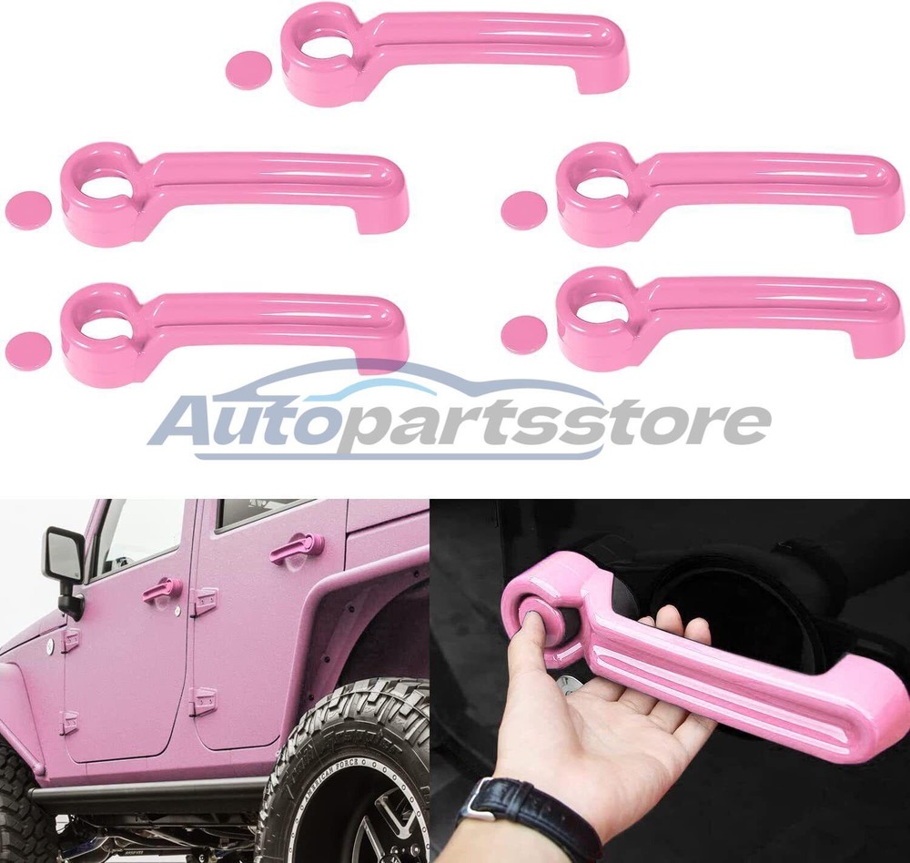 Door Handle Cover Inserts Tailgate Handle Cover For Jeep Wrangler JK Accessories