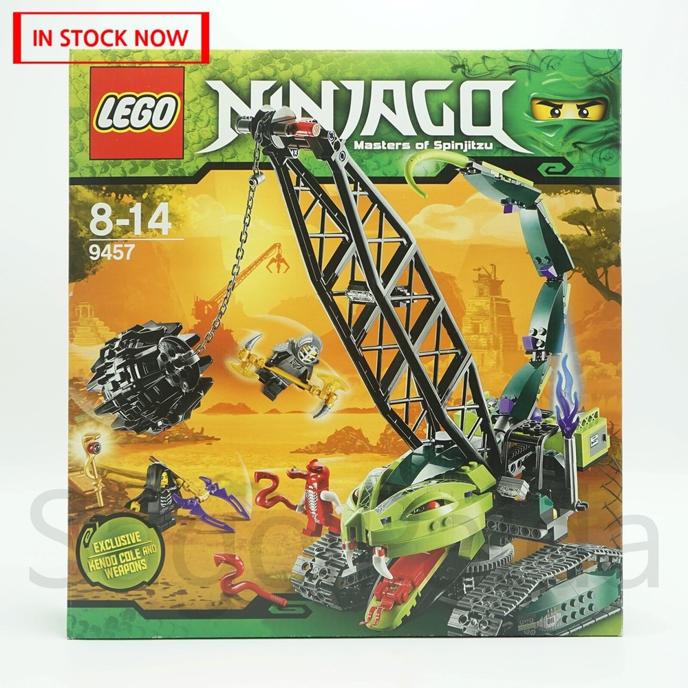 New Sealed LEGO 9457 Fangpyre Wrecking Ball Ninjago Spinjitzu 2012 Set