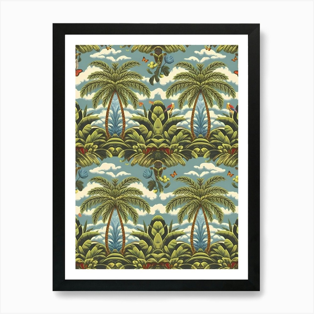 Palm Trees 2 Art Print Framed Wall Art Poster Canvas Print Picture
