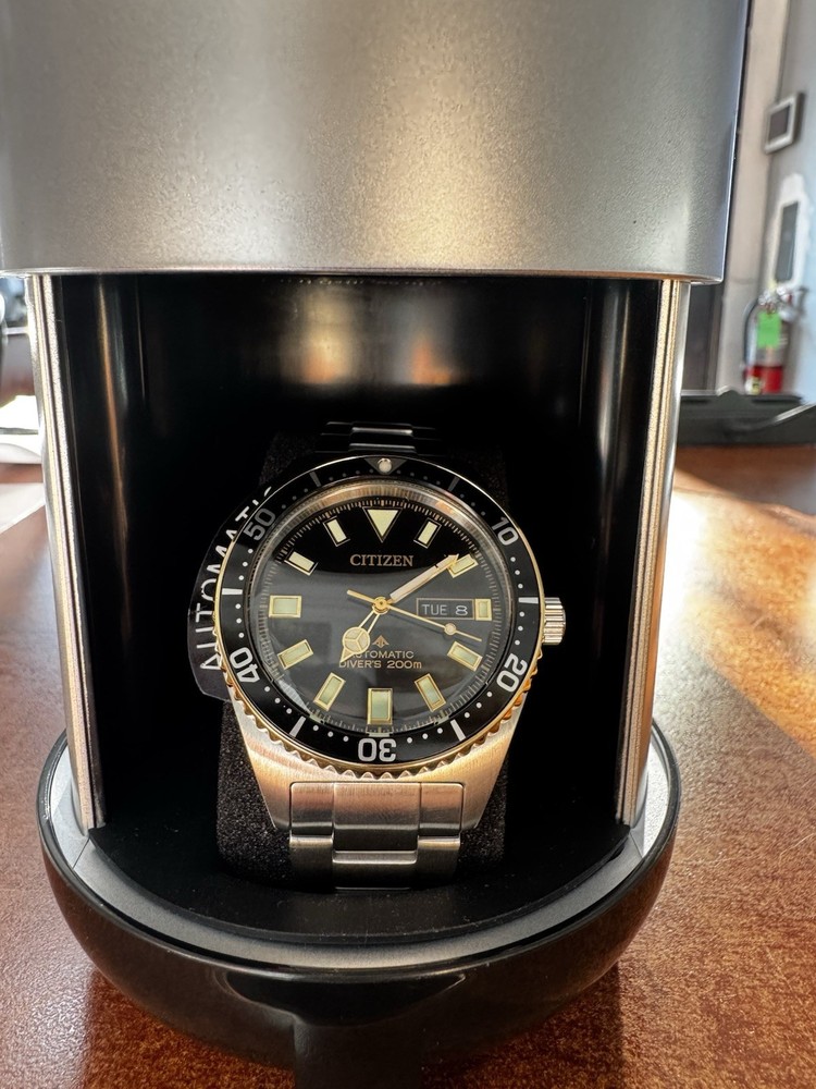 Citizen Promaster Mechanical Diver 41mm Silver Stainless Steel Case and Strap Men's Watch (NY0125-83E)
