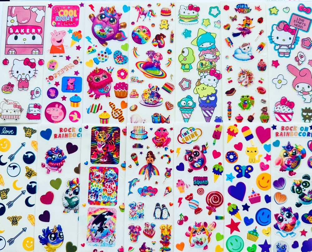 11+ New Fun Sticker Sheets | Wholesale Stickers Lot | Choose your themes