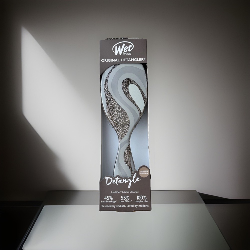 Wet Brush Original Detangler-Glitter Vortex-Neutral Limited Edition NEW