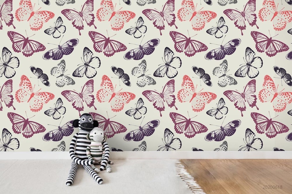 3D Insect Butterfly Pattern Wall Murals Wallpaper Murals Wall Sticker 2