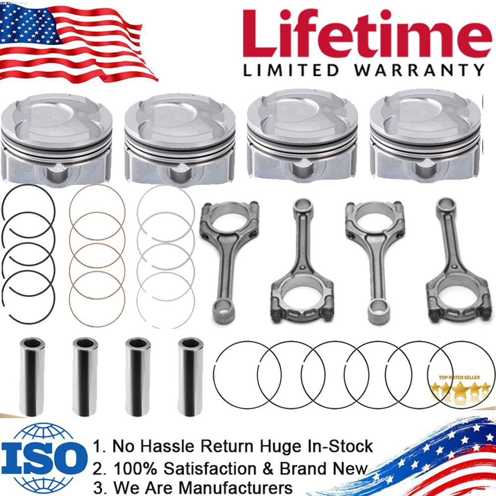 Hyundai Kia Accent Soul 1.6L 2012-2017 4X Rod & Piston Ring Kit