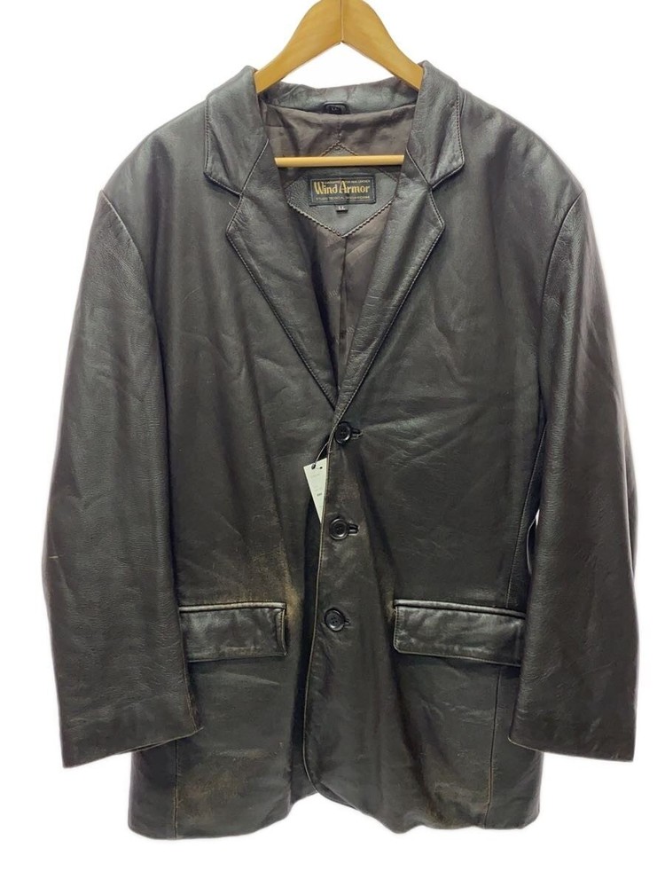 /Leather Jacket Blouson/Ll/Sheep Leather/Brw 3406
