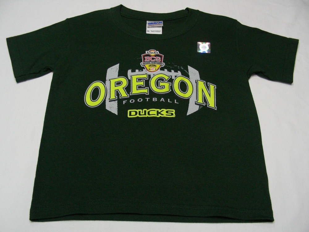 OREGON DUCKS - NCAA/FBS/PAC 12 - 2011 BCS - YOUTH SIZE XS (TODDLER) T SHIRT!