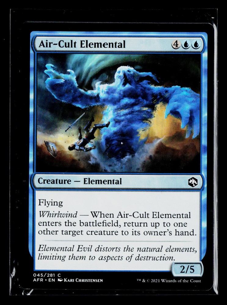 Air-Cult Elemental MTG Blue Card #45 AFR : See Store Coupon-image