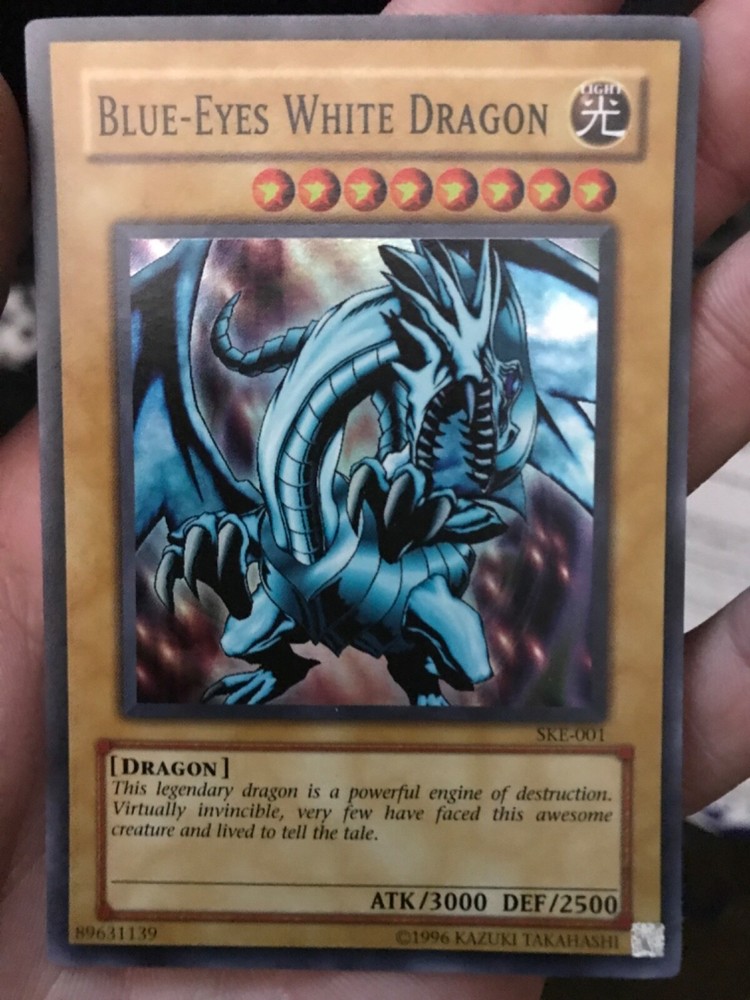 Blue-Eyes White Dragon LOB-001 1st Edition Legendary Rare Yugioh Card