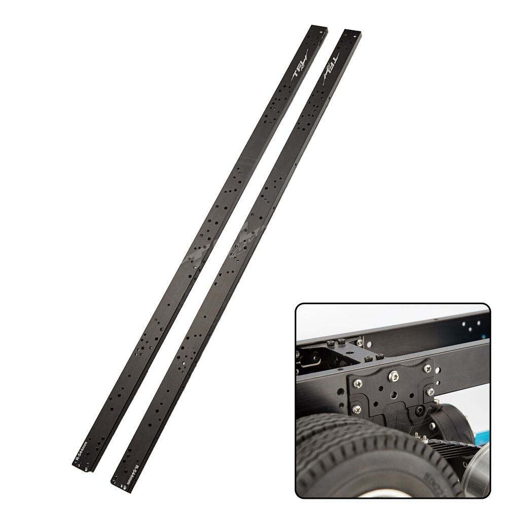 Aluminium Chassis Rail Set for 1/14 Tamiya Trailer Tractor Truck RC Model Car