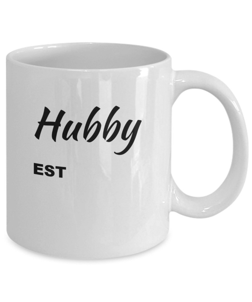 New Hubby Est Wedding Date Mug - Perfect Groom Gift