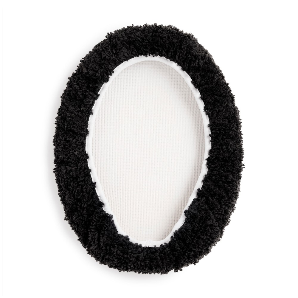 Mainstays Black Polyester Toilet Lid Cover 19x22 Inches New Upgrade