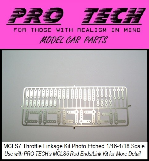 1:16-1:18 MCLS 7 Throttle Linkage Kit Photo Etched LBR Model Parts PRO TECH