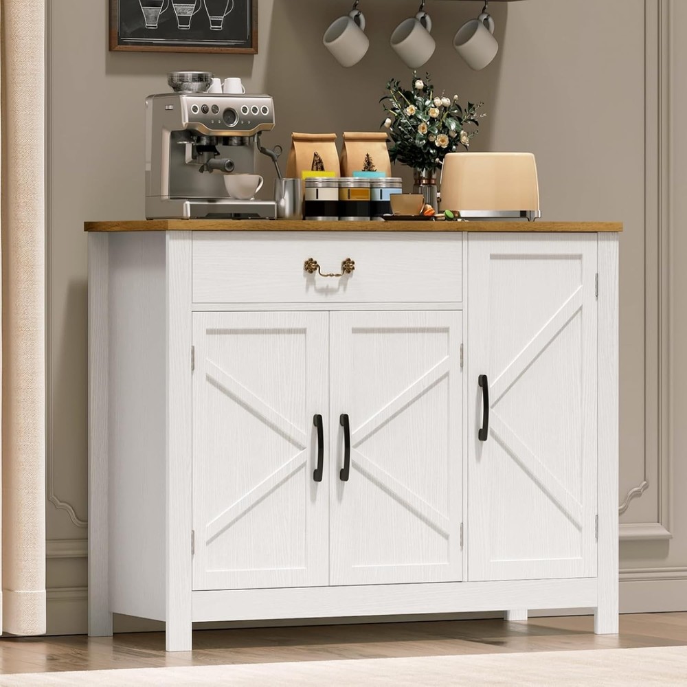 Sideboard Buffet Cabinet with Drawer for Kitchen Storage