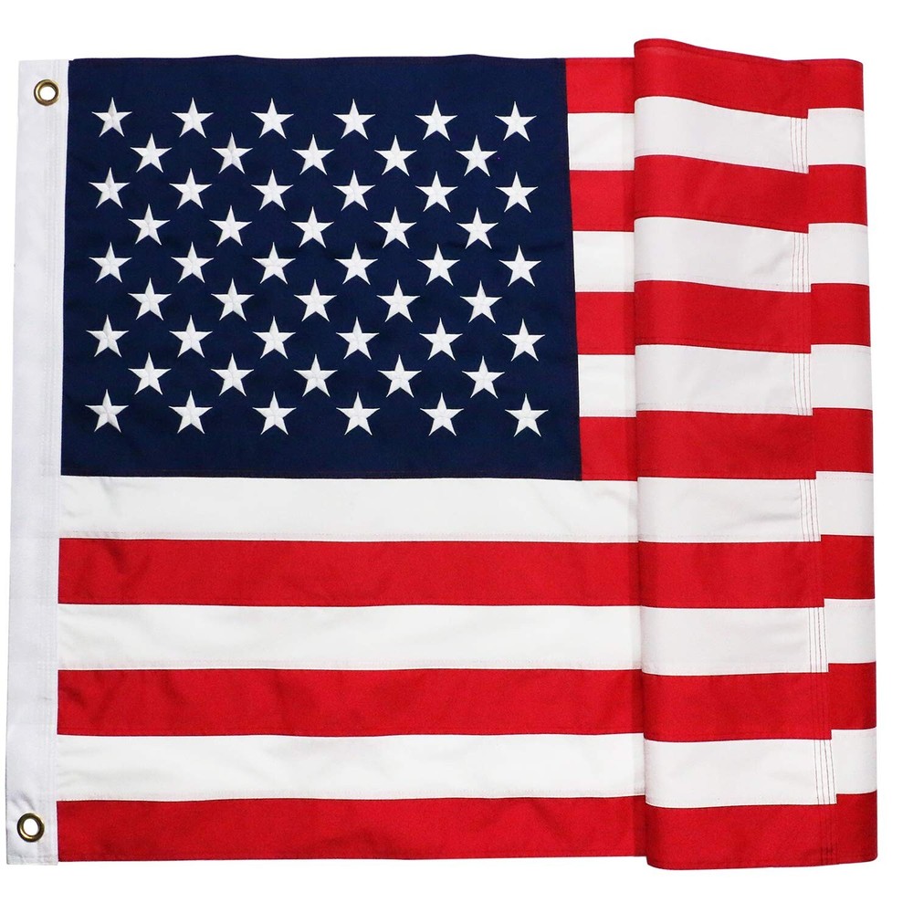 3x5 FT Heavy Duty American Made USA Flag Durable Long-lasting Embroidered Stars