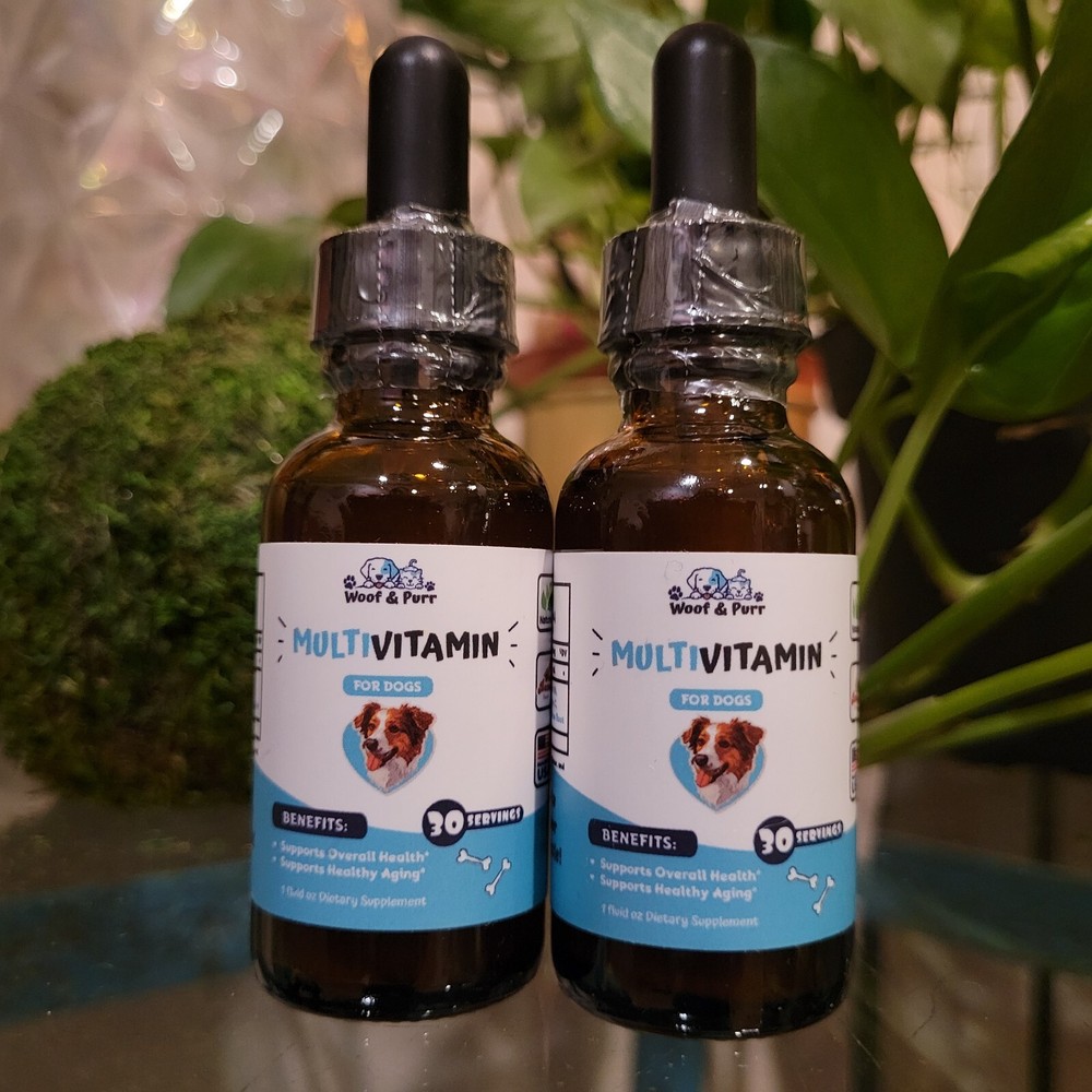 2x Dog Multivitamin Liquid Immune Energy Joint Daily Drops Health Supplements 60