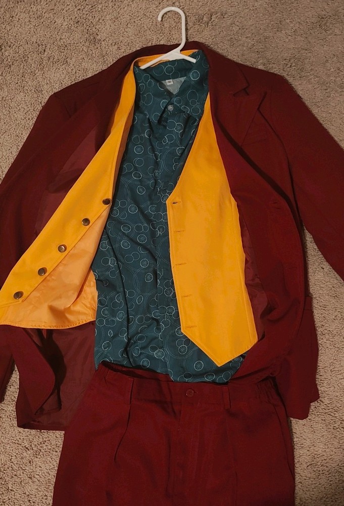 Joker 4 Piece Suit size Medium Costume Halloween Outfit Jacqueline Phoenix
