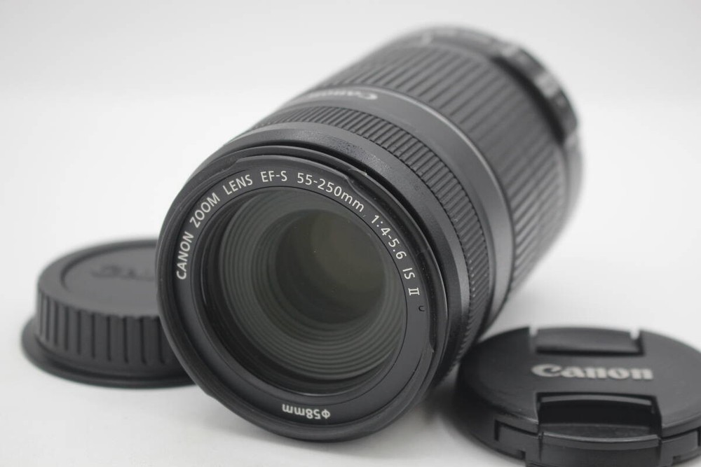 Canon EF-S 55-250mm F4-5.6 IS II Telephoto Zoom Lens in Excellent Used Condition
