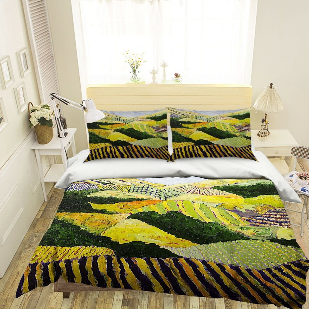 3D Tian Valley A059 Bed Pillowcases Quilt Duvet Cover Allan P Zoe