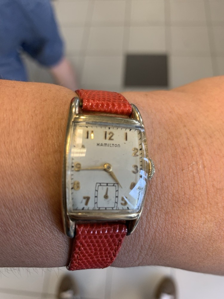 Vintage 1940s Hamilton Manual Wind Wristwatch Needs Servicing