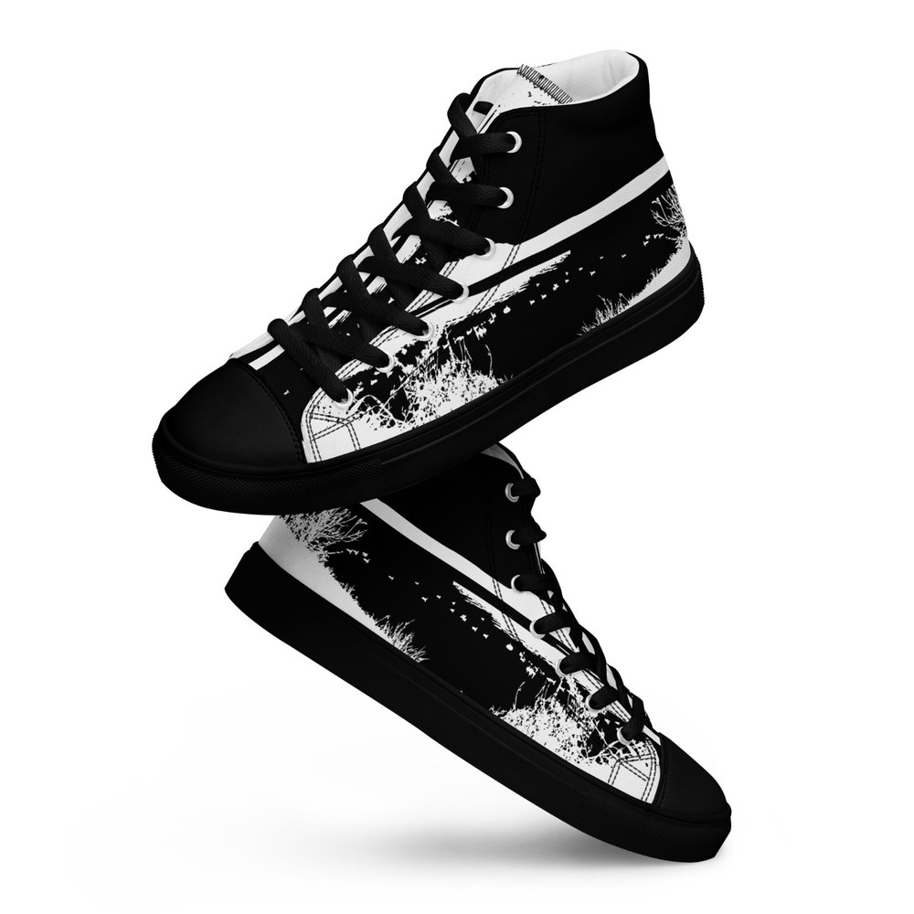 UVelsi Men's High Top Forest Edition Classic Vibes Shoes