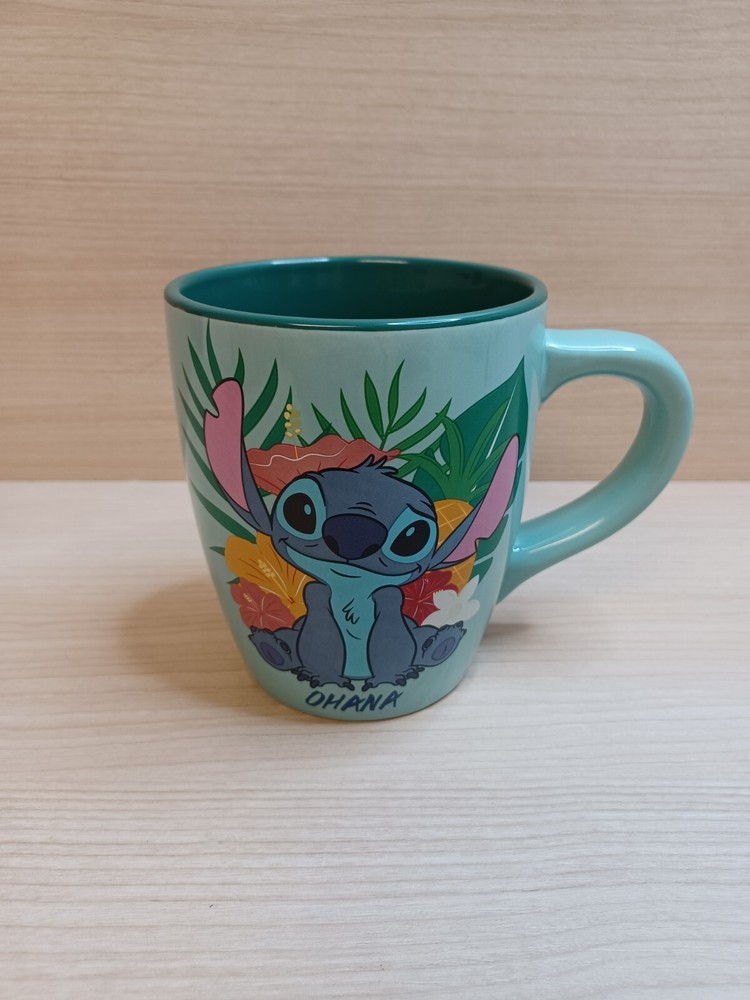 Lilo and Stitch Tropical Ohana Sitting Jumbo Curved Ceramic Mug, 25-Ounces