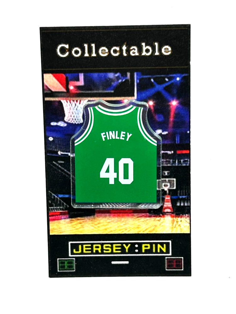 Boston Celtics Michael Finley Jersey Lapel Pin Classic Collectible Free Shipping