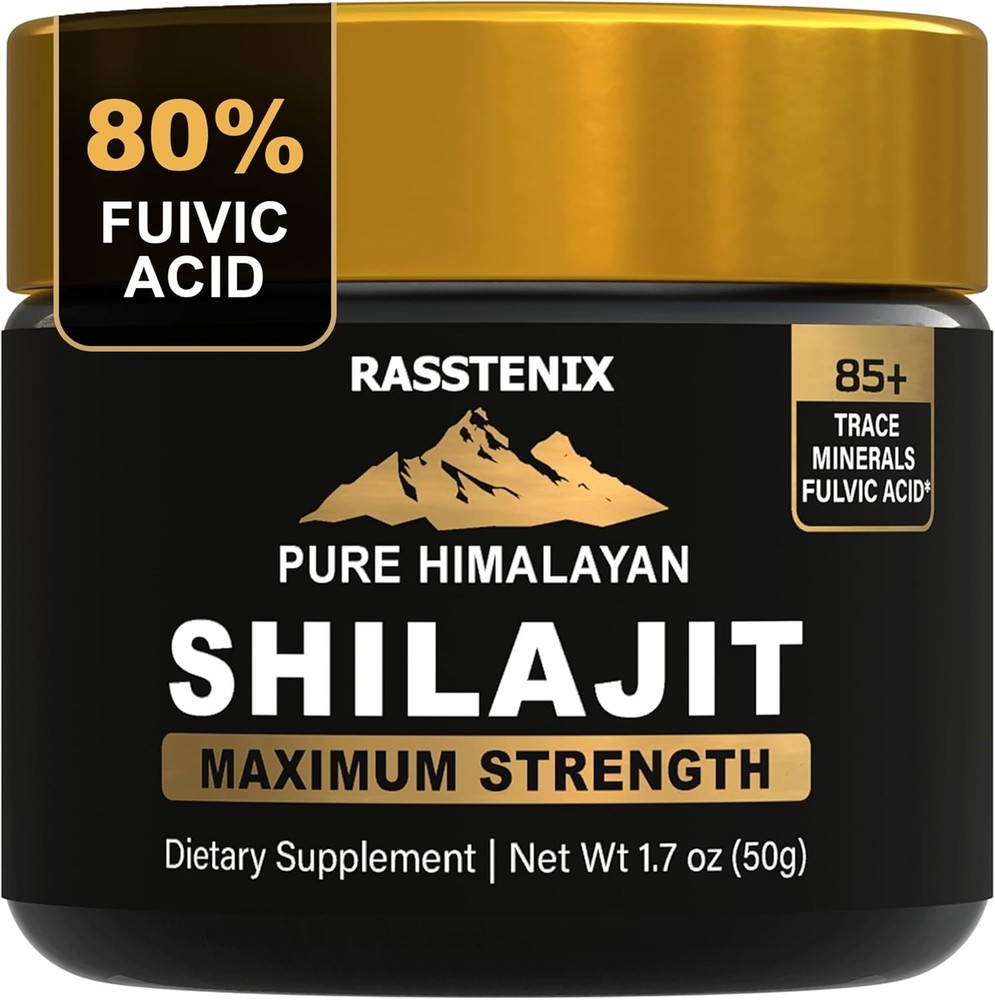 Pure Himalayan Shilajit Resin with 85+ Minerals and Fulvic Acid for Energy