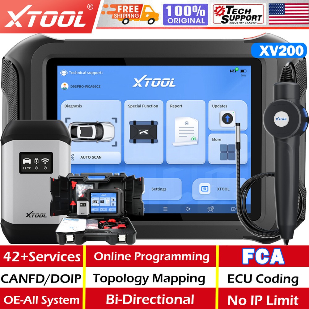 2024 Newest XTOOL D9SPRO Auto Diagnostic Scanner Tool E.CU Programming AutoAuth