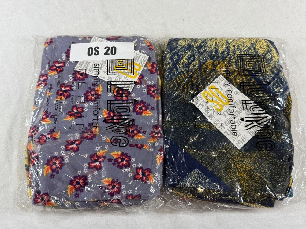 4 Pair of New One Size LuLaRoe Leggings Jogging Workout Yoga Leggings OS 20