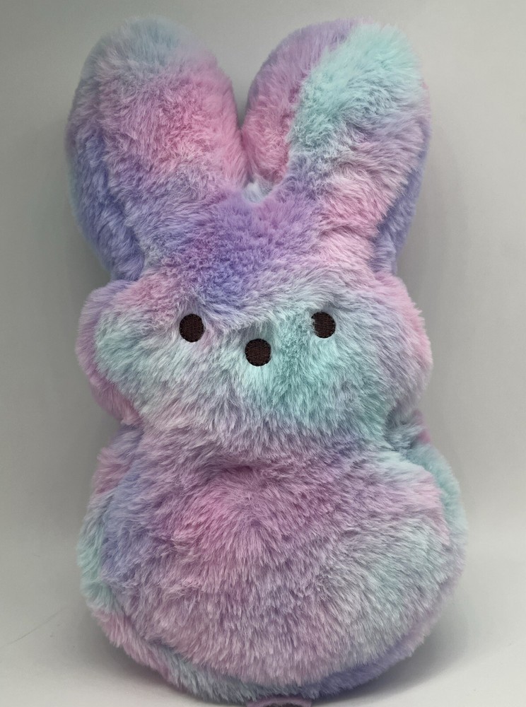 Peeps Reversible Rainbow & Purple 12” Bunny Plush