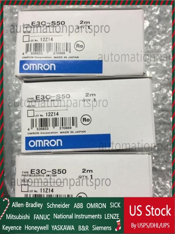 NEW IN BOX Omron Photoelectric Switch E3C-S50 E3CS50 FREE SHIPPING  US Free TAX