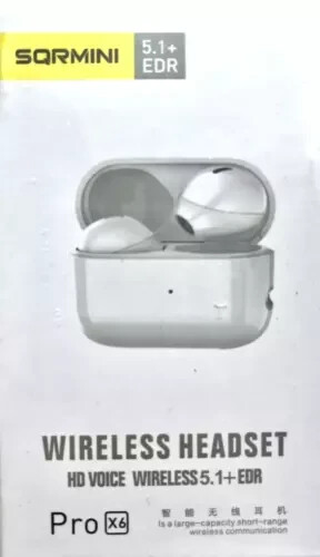 Sqrmini 5.1 Wireless Headset HD Voice Pro X6 New in Box Christmas Sale-image