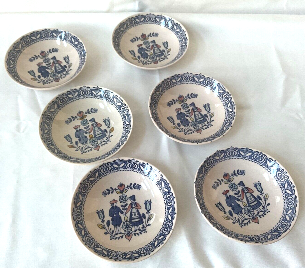 Johnson Brothers Hearts & Flowers (6) 5” Round Fruit Perfect Condition!