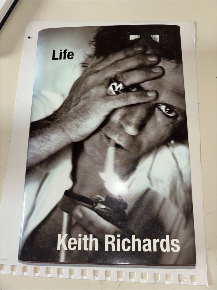 1st Edition Hardcover Book Life By Keith Richards Digitally Signed 2010