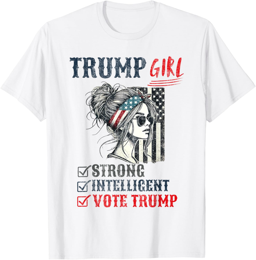 Strong Intelligent Women Stand With Trump Maga Checklist Sweatshirt T-Shirt