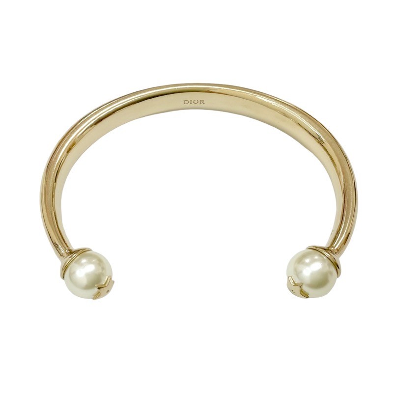 Dior Tribales Pearl Star Gold Logo Bracelet Bangle Gift