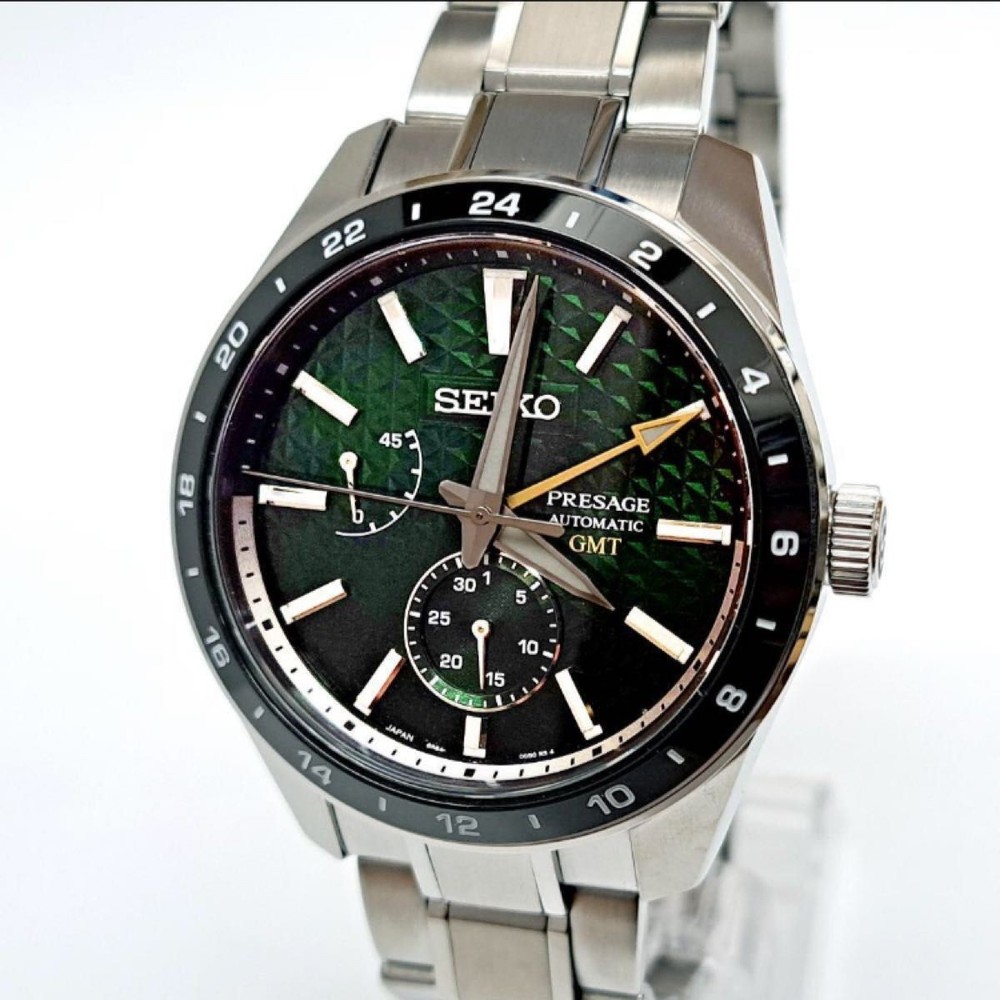 Seiko Presage Prestige Line SARF003 Automatic Chronograph Watch with Tokiwa Dial