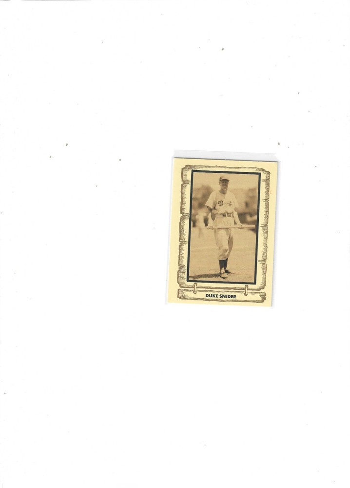 1980 Cramer Sports Productions Baseball Legends Series 1 # 19/30 Duke Snider