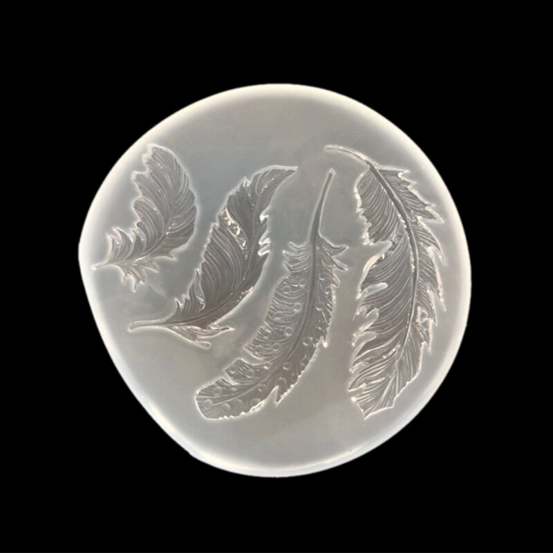 Feather Shape Silicone Mold for DIY Epoxy Resin Jewelry Pendants